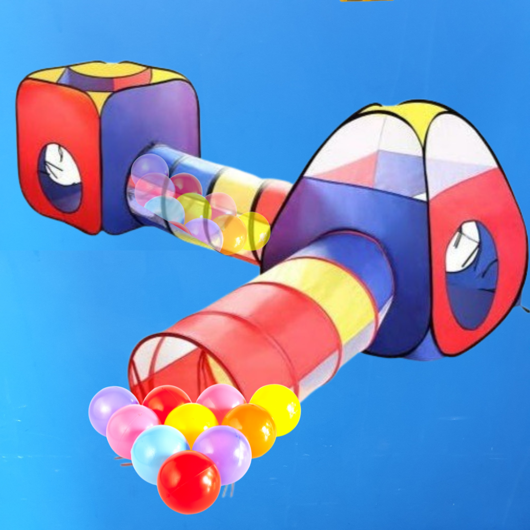 5 Piece Pop Up Tent Hut Tunnels Ball Set