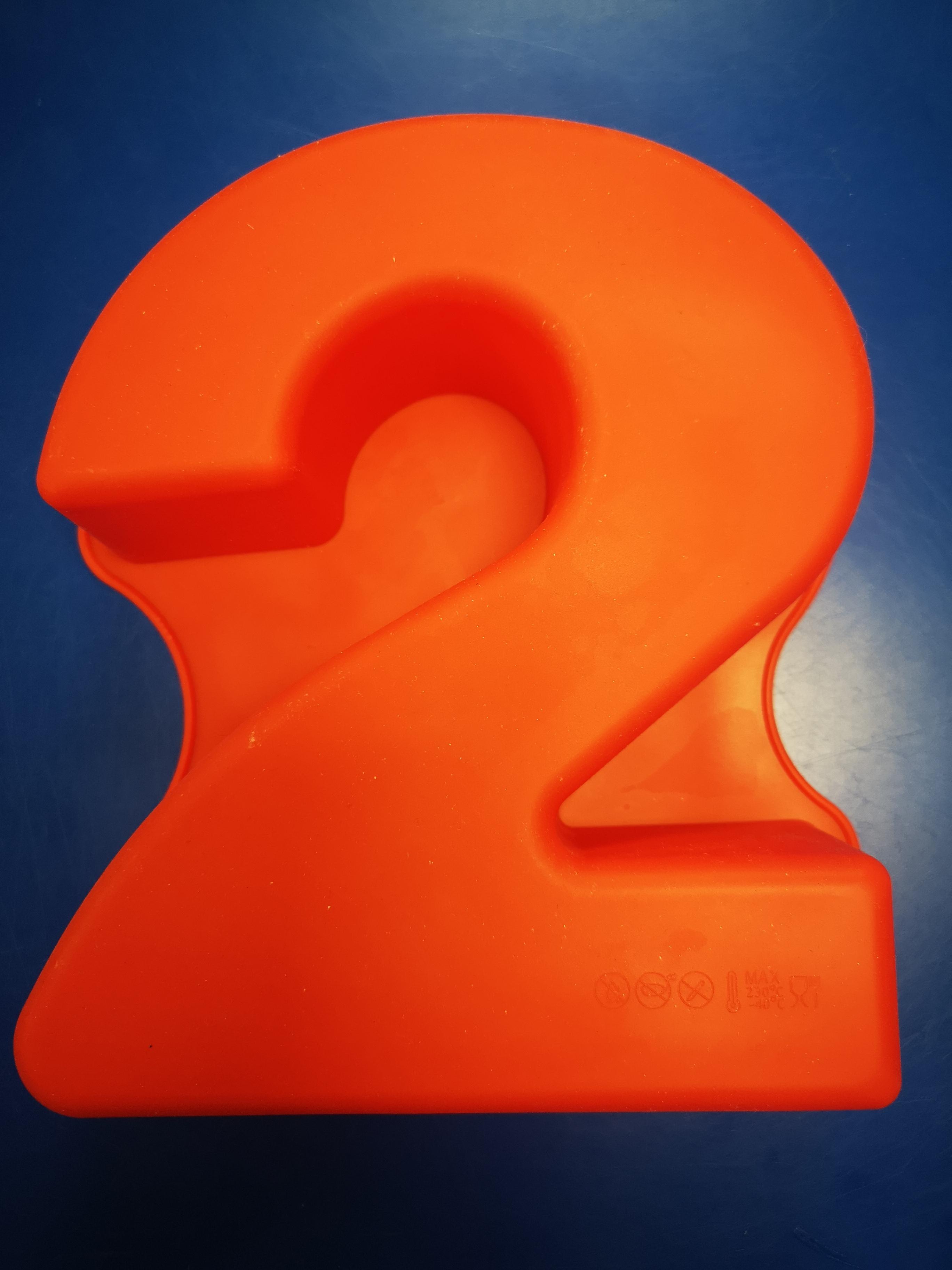 Number 2 Silicone Cake Mould