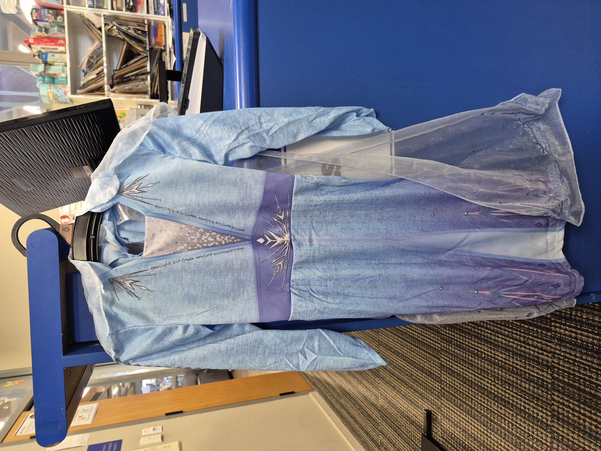 Elsa Dress with detachable cape (4-6yrs)