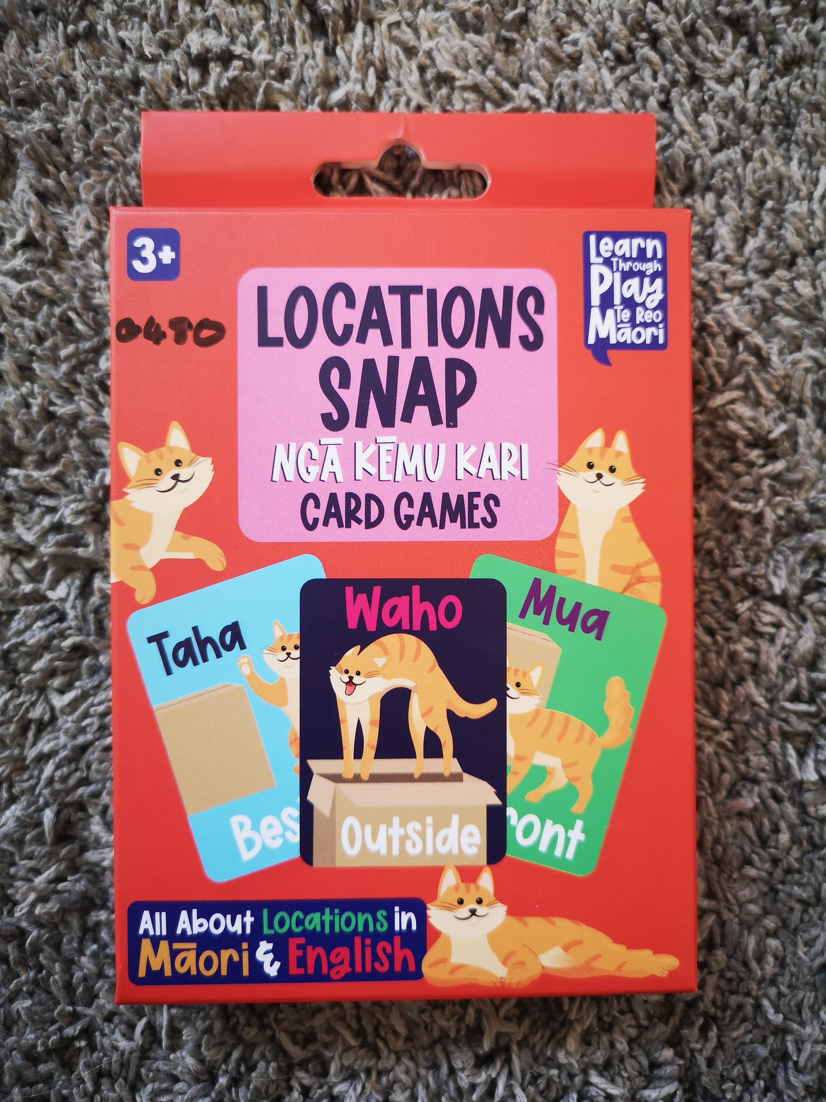 Te Reo Māori Snap Card Game - Locations