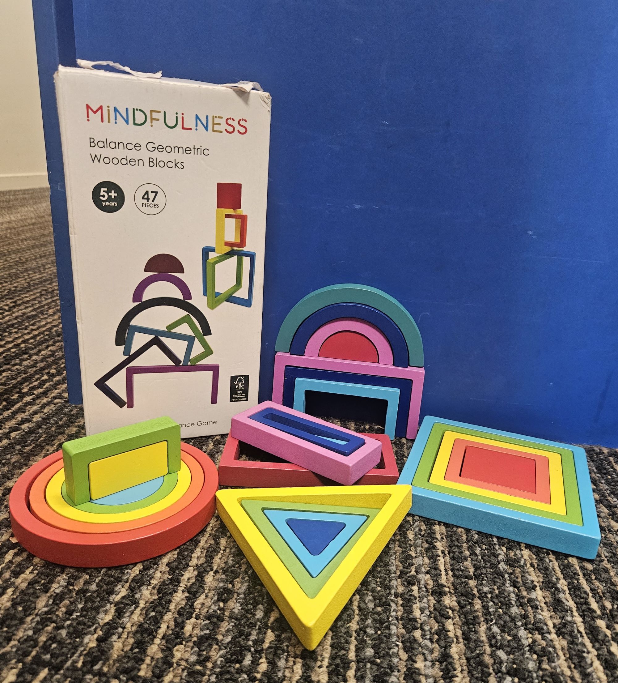 Mindfulness Balance Geometric Wooden Blocks