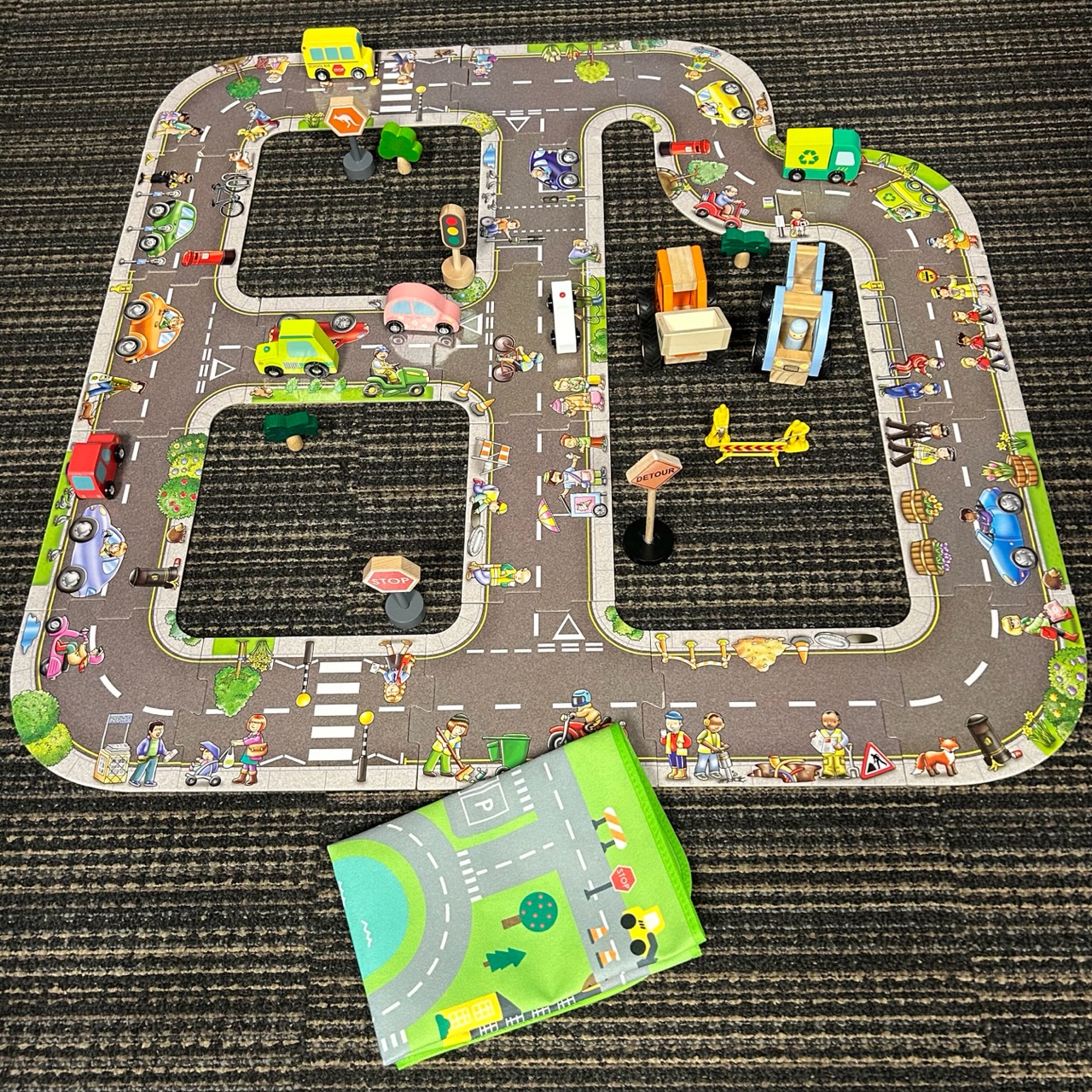 Orchard Toys - Giant Road 20 Piece Jigsaw & Vehicle Set