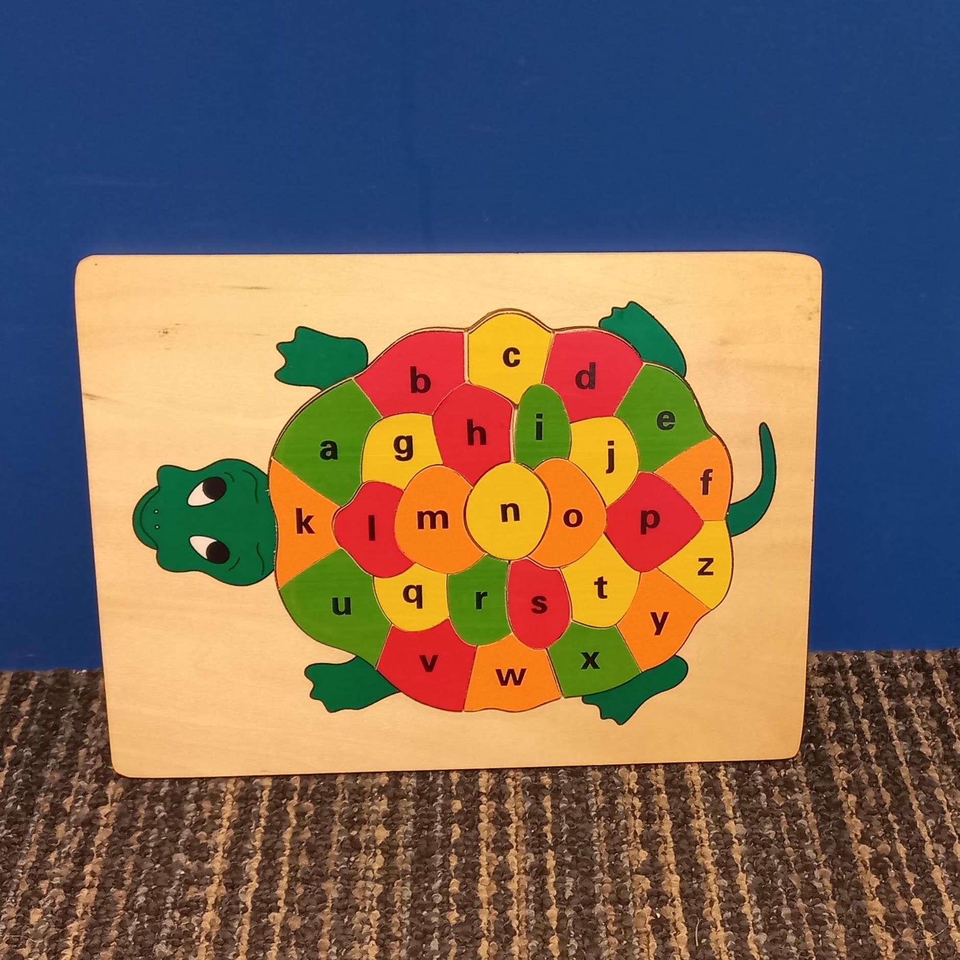 Wooden Turtle Alphabet Puzzle