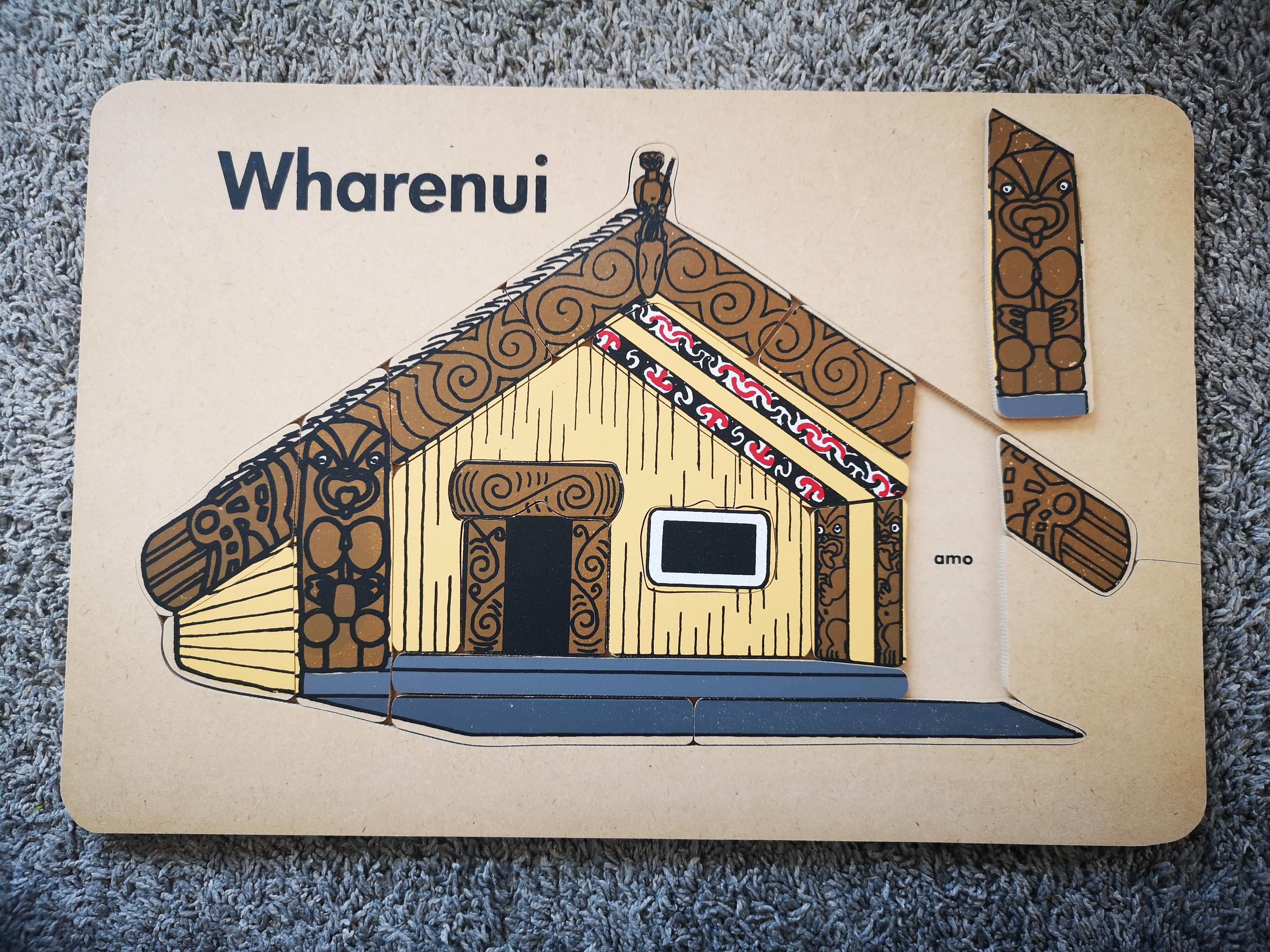 Wooden Wharenui Puzzle